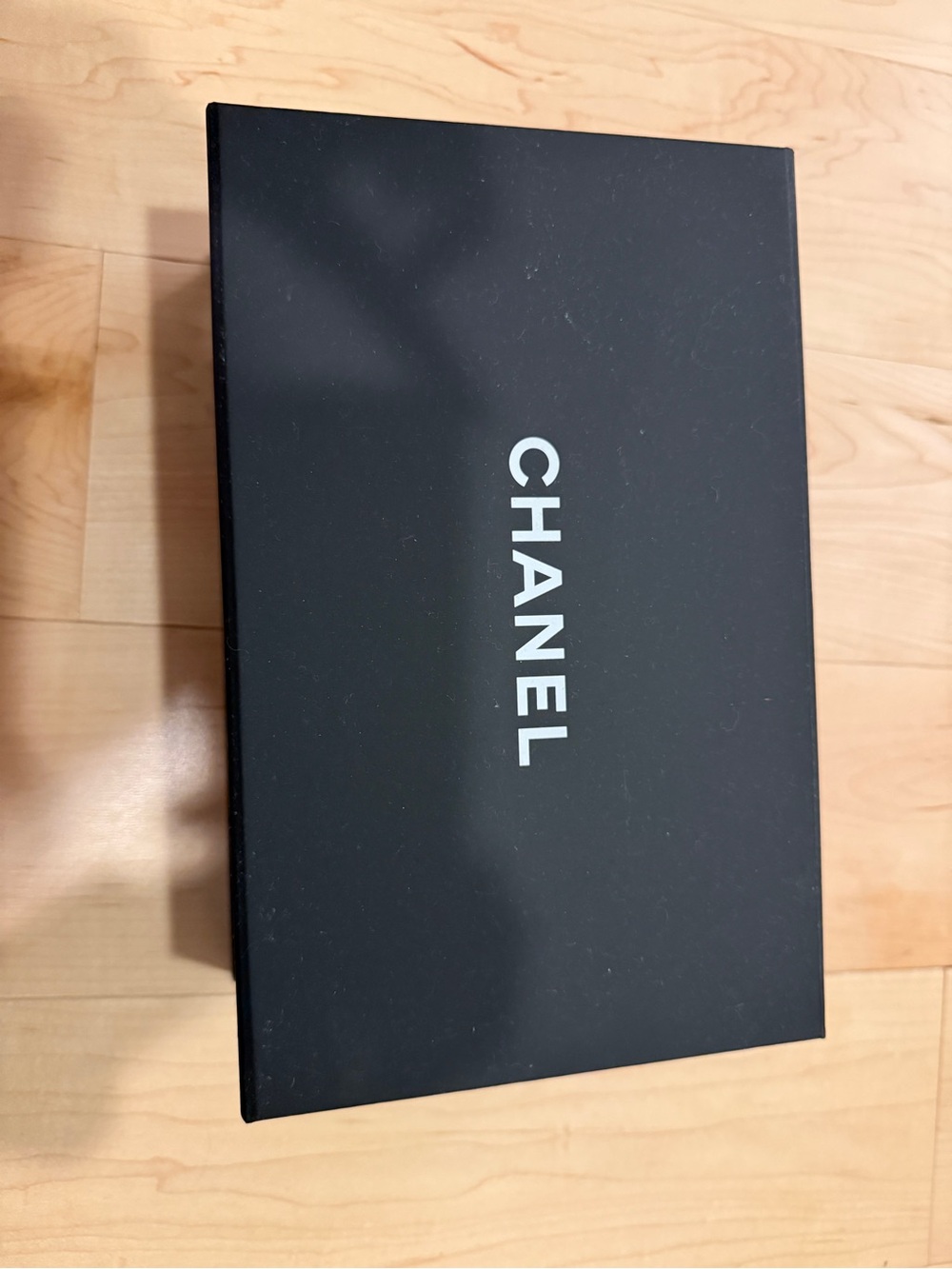 CHANEL Black Box with White Logo - Empty Classic Branded Gift Box